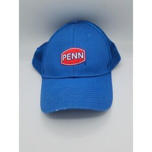 PENN Fishing Trucker Cap Hat Royal Blue Red Label One Size